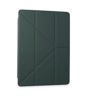 Samsung Galaxy T870 Tab S7 11 Kılıf Kalemlikli Mars Tablet Kılıfı - Koyu Yeşil