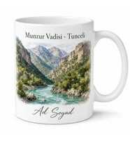 Tunceli Munzur Vadisi Hatıra Kupa Doğu Anadolu Hediye Bardak Porselen