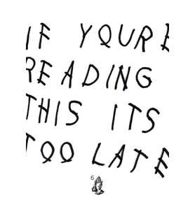 Bunu Okuyorsan Çok Geç Drake Albüm Kapağı Tablo Ahşap Poster Dekoratif