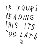 Bunu Okuyorsan Çok Geç Drake Albüm Kapağı Tablo Ahşap Poster Dekoratif