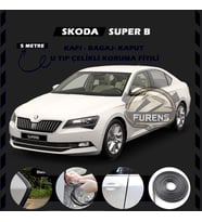 Skoda SuperB Oto Araç Kapı Koruma Fitili 5metre Parlak Siyah Renk