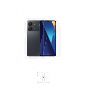 Xiaomi Poco C65 Ön, Arka ve Yan 360 Derece Tam Kaplama Poliüretan Film