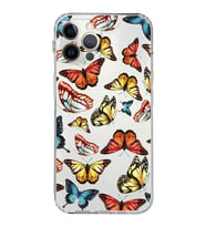 PrintiFy iPhone 12 Pro Max ile Uyumlu Water Color 2  Kamera Korumalı Şeffaf  Kılıf