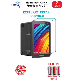 Hometech Alfa7 PremiumPro İçin Nano Ekran Koruyucu 9h Esnek 2 ADET