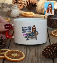 Kişiye Özel Karikatürlü Benimle İlgili Efsaneler Lüks Fincan Doğum Günü Hediyesi