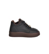 Guja Bej İçi Polarlı Soğuğa Dayanıklı Kadın Sneaker 25K419-1 Z (Siyah)