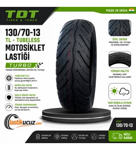TDT 130/70-13 TL Turbo Motosiklet Lastiği (Üretim Tarihi:2026)