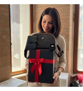 Givenza Kişiye Özel Premium 3 Bölmeli Cüzdan & Kolye Seti Özel Kutulu Hediye Seti