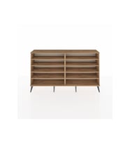 Arges Konsol 8 Raflı  176x30x99 Çam-Çam