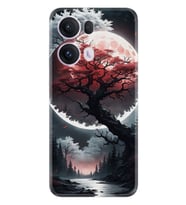 Oppo Reno 13F Kılıf Boutique Baskılı Resimli Ağaç ve Ay Pcode -057