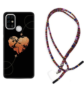 Casper E30 F20 X20 Kılıf Boyun Asklı Rasta Silikon Plane Heart 1721