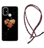 Casper E30 F20 X20 Kılıf Boyun Asklı Rasta Silikon Plane Heart 1721