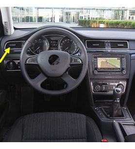 Skoda Superb 2 2014-2015 Ön Konsol Sol Klima Izgarası 3T0819701