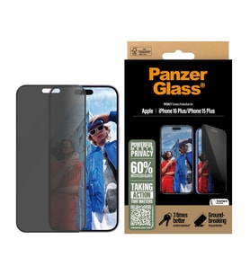 PanzerGlass iPhone 16 Plus UWF Hayalet Ekran Koruyucu (Siyah)
