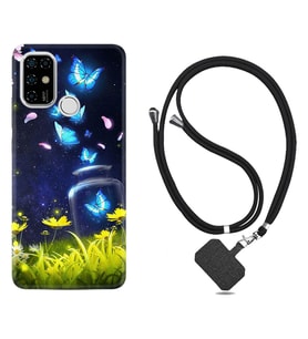 Casper E30 F20 X20 Kılıf Boyun Askılı Silikon Neon Butterflys 1309