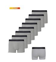Erkek 8'li Paket Pamuklu Likralı Boxer
