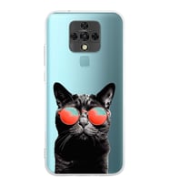 PrintiFy Tecno Camon 16 ile Uyumlu 1mm Slim Fit Kedi 3 050d Baskılı Şeffaf  Kılıf