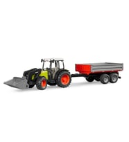 Bruder Claas Nectıs 267F Traktör ve Römork Oyuncak (Yeşil)