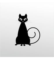 Folyo Sticker Kedi 50cm Uzunluk (Karışık)