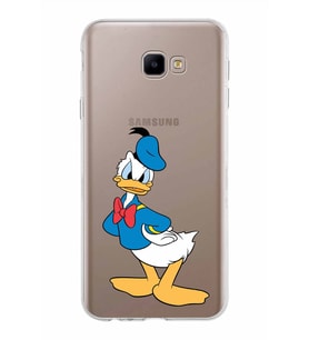 Samsung Galaxy J4 Core Kapak Donald Duck Tasarımlı Şeffaf Silikon Kılıf