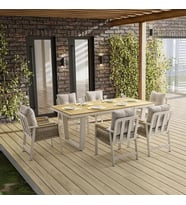 Artemis Plus Bahçe Balkon Masa Takımı (Krem)