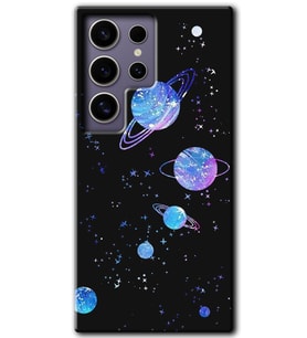 Galaxy S24 Ultra Kılıf HD Desen Baskılı Kılıf - Samanyolu Galaksi