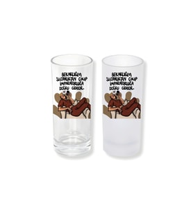 Ghostbastır Design Bekarlık Sultanlık Buzlu / Buzsuz Seçenekli Rakı Bardağı – 1 Adet Şık Sunum Bardağı 002