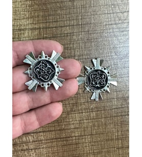 4X4 CM ÇELİK APOET ARMA CEKET OMUZ APOLET HOBİ AKSESUARI