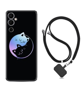 Tecno Pova Neo 2 Kılıf Silikon Boyun Askılı İpli Desenli Silikon Love Cats 1604