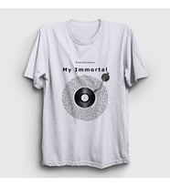 Presmono Unisex Beyaz My Immortal Müzik Evanescence T-Shirt 503793tt