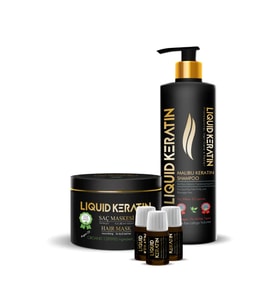 Liquid Keratin Evde Keratin Bakım Seti Süper Set (Şampuanlı)