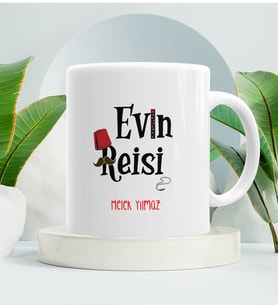 Evin Reisi Kupa Bardak Beyaz