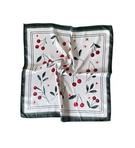 Saten Bandana Saten Fular Saten Çanta Aksesuarı Özel Desen Bandana 45X50 Cm