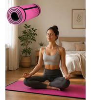10 mm Pilates ve Egzersiz Matı Kaydırmaz Taban Konforlu Spor Minderi Hafif Taşınabilir