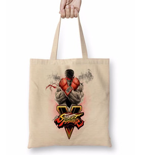 Street Fighter V Bez Çanta Uzun Saplı