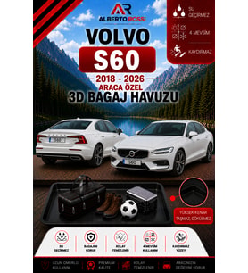 Volvo S60 2018 - 2026 Araca Özel 3D Bagaj Havuzu