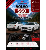 Volvo S60 2018 - 2026 Araca Özel 3D Bagaj Havuzu