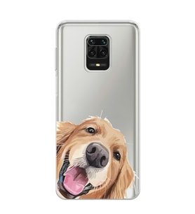 Redmi Note 9 Pro / 9s Uyumlu Sevimli Köpek Tasarımlı Şeffaf Telefon Kılıfı