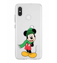 Xiaomi Mi 8 Uyumlu Kapak Mickey Mouse Tasarımlı Şeffaf Silikon Kılıf