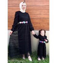 Dantelli Anne Elbise Siyah 16800