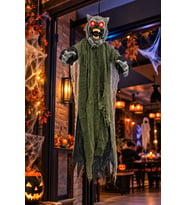 Halloween Cadılar Bayramı Kurt Adam 105 cm Sesli Işıklı Hareketli Titreşimli Asma Korku Dekoru