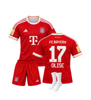 Michael Olise Bayern Münih 26/27 Yeni Sezon İç Saha 3'lü Çocuk Futbol Forma Seti ( Forma,şort ve çorap )