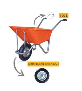 Kanat Megaplast El Arabası -100 Litre
