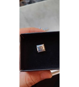 İTALYAN ÇELİK CHARM ÇELİK CHARM D HARFİ İSİM TARİH BAŞ HARF YAZILIR 9 MM