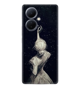 Vivo V29 Lite Kılıf Resimli Desenli Baskılı Silikon Star Woman 1332