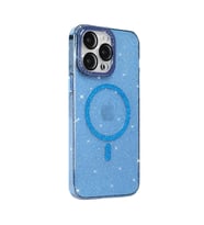 BİKAPAK MAGFIT IPHONE 15 PRO YALDIZLI MAVİ KAPAK