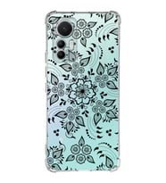Xiaomi Mi 12 Lite Uyumlu Köşe Korumalı Antişok Kapak Nostalji Desen Tasarımlı Şeffaf Silikon Kılıf