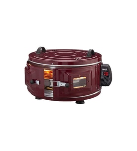 EKONOMİK YUVARLAK DAVUL FIRIN 1100W - 46CM ALÜMİNYUM TEPSİ ÖN GÖZETLEME CAMI AF-007 (Standart)