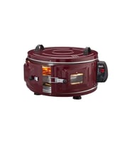 EKONOMİK YUVARLAK DAVUL FIRIN 1100W - 46CM ALÜMİNYUM TEPSİ ÖN GÖZETLEME CAMI AF-007 (Standart)
