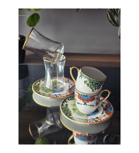 hyrid6 2 kişilik kahve ve çay seti
